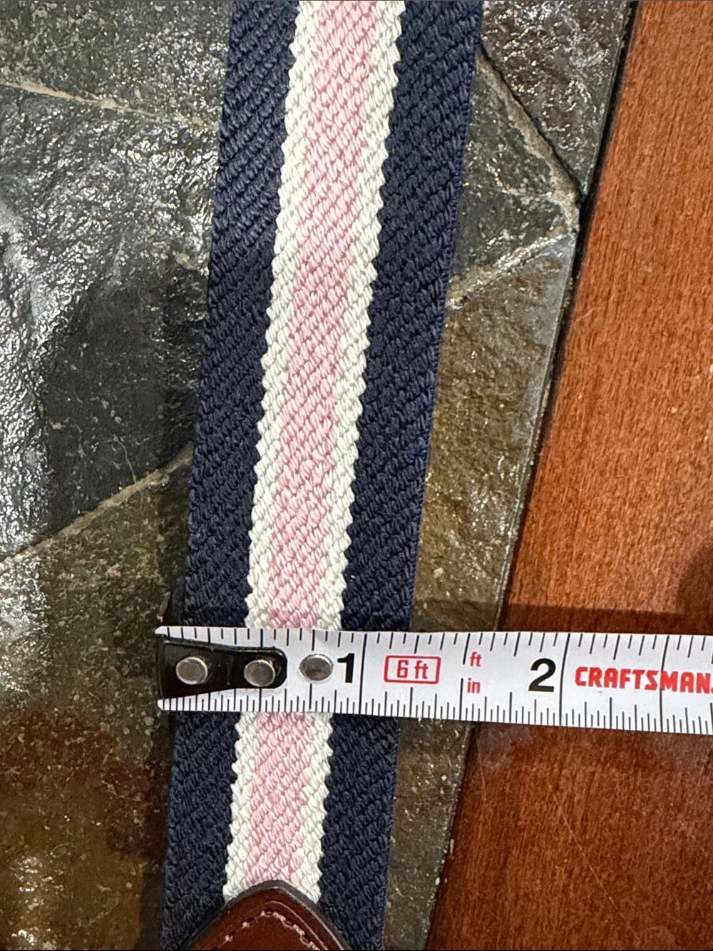 Ralph Lauren Men’s Polo golf belt sz 38 NWT Pink,Navy&White